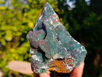 Natural Ball Malachite On Red Dolomite Matrix Specimens x 3 From Likasi, Congo