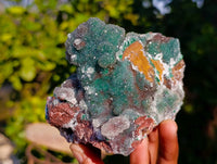 Natural Ball Malachite On Red Dolomite Matrix Specimens x 3 From Likasi, Congo