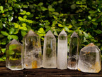 Polished Clear Quartz Crystals x 6 From Madagascar - Toprock Gemstones and Minerals 