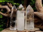 Polished Clear Quartz Crystals x 6 From Madagascar - Toprock Gemstones and Minerals 
