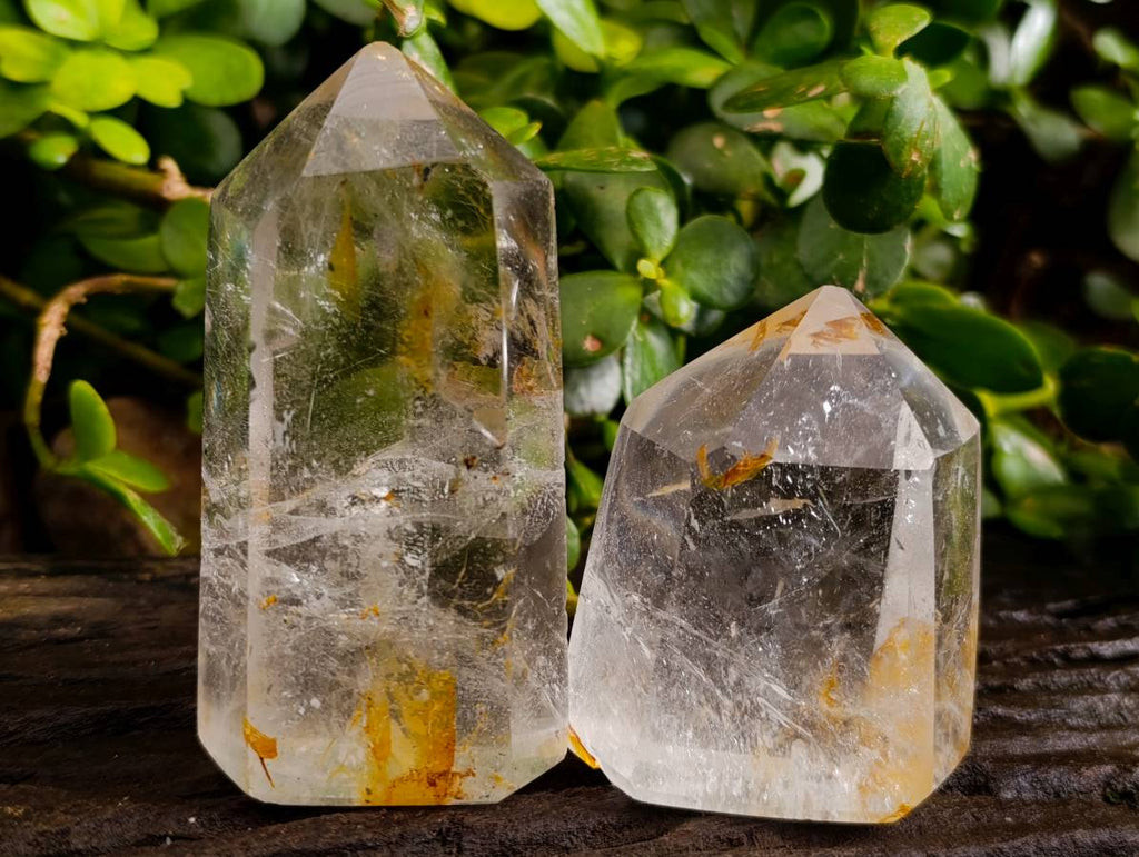 Polished Clear Quartz Crystals x 6 From Madagascar - Toprock Gemstones and Minerals 