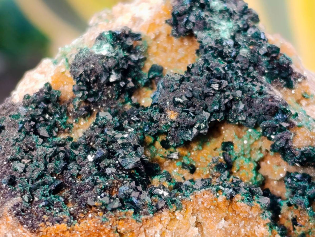 Natural Ball Malachite On Red Dolomite Matrix Specimens x 6 From Likasi, Congo - Toprock Gemstones and Minerals 