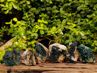 Natural Ball Malachite On Red Dolomite Matrix Specimens x 6 From Likasi, Congo