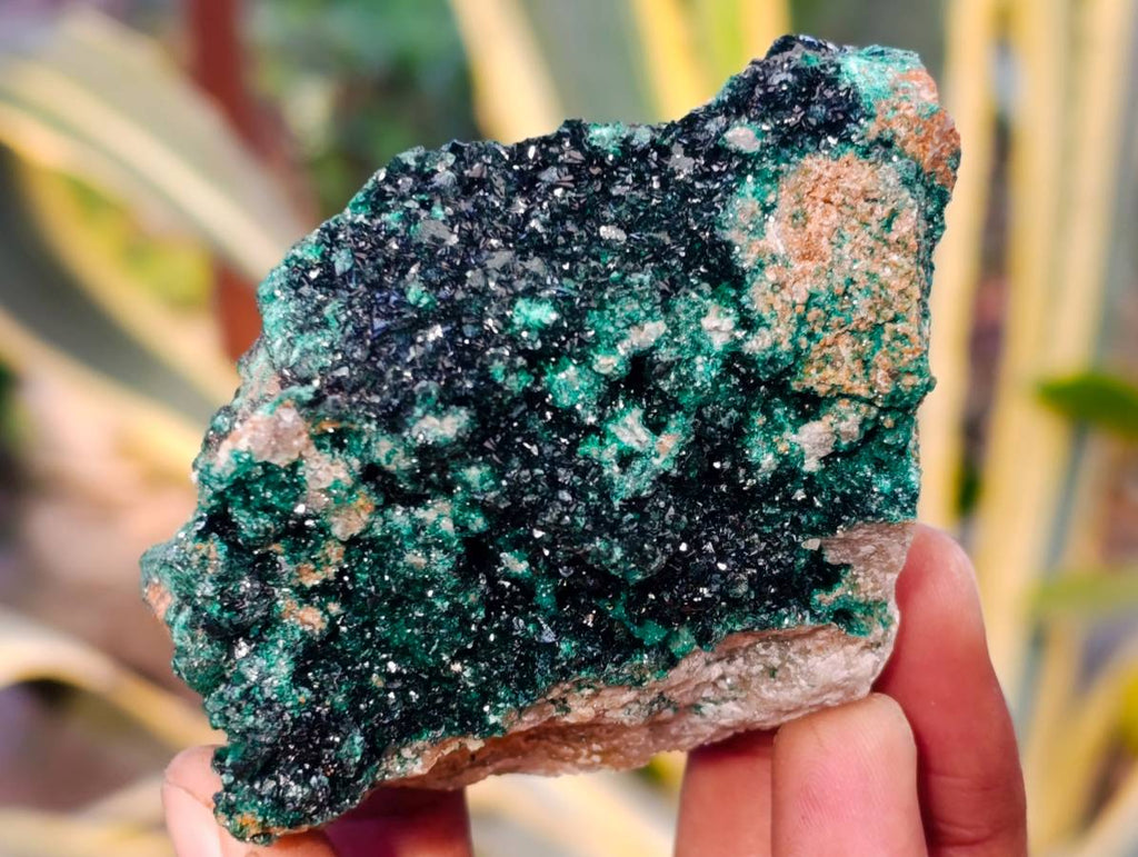 Natural Ball Malachite On Red Dolomite Matrix Specimens x 6 From Likasi, Congo - Toprock Gemstones and Minerals 