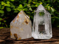 Polished Clear Quartz Crystals x 2 From Madagascar - Toprock Gemstones and Minerals 
