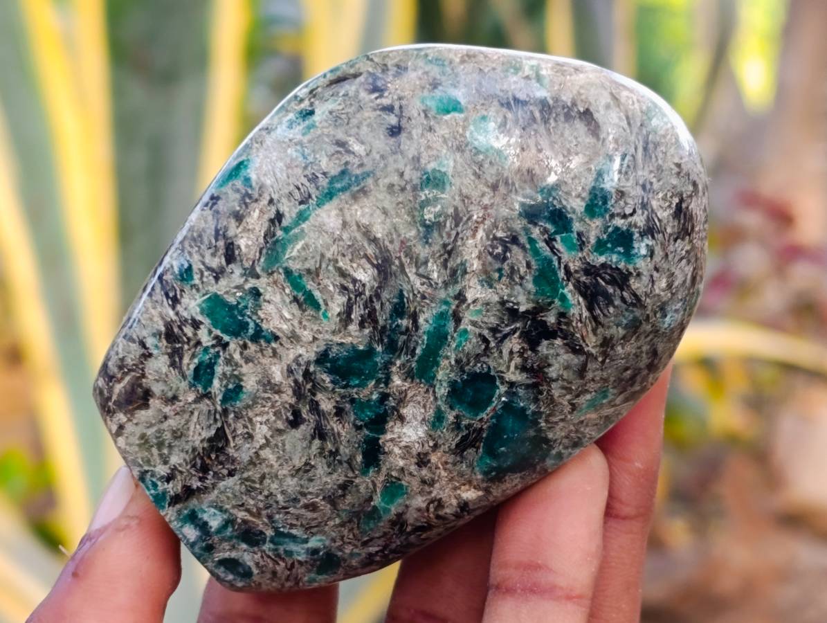 Polished Emerald Mica 'Mutokolite' Standing Free Forms x 3 From Mutoko, Zimbabwe - Toprock Gemstones and Minerals 