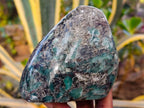 Polished Emerald Mica 'Mutokolite' Standing Free Forms x 3 From Mutoko, Zimbabwe - Toprock Gemstones and Minerals 
