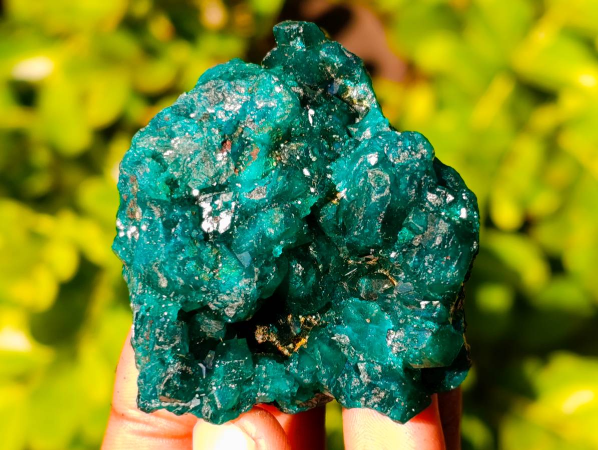 Natural Dioptase On Dolomite with Malachite Specimens x 12 From Likasi, Congo - Toprock Gemstones and Minerals 