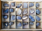 Polished Blue Lace Agate Tumbled Stones x 24 From Malawi - Toprock Gemstones and Minerals 