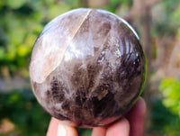 Polished Smokey Quartz Spheres x 3 From Madagascar - Toprock Gemstones and Minerals 