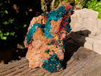 Natural Dioptase On Dolomite Specimen x 1 From Likasi, Congo - Toprock Gemstones and Minerals 