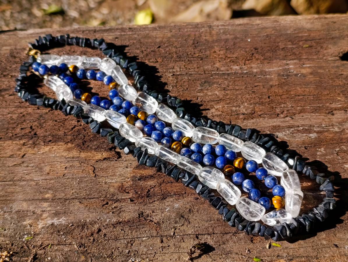 Polished Mixed Stone Bead Necklaces x 6 From China - Toprock Gemstones and Minerals 