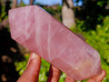 Polished Rose Quartz Double Terminated Points x 4 From Madagascar - Toprock Gemstones and Minerals 
