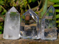 Polished Clear Quartz Crystals x 12 From Madagascar - Toprock Gemstones and Minerals 