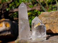 Polished Clear Quartz Crystals x 12 From Madagascar - Toprock Gemstones and Minerals 