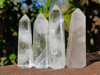 Polished Clear Quartz Crystals x 12 From Madagascar - Toprock Gemstones and Minerals 