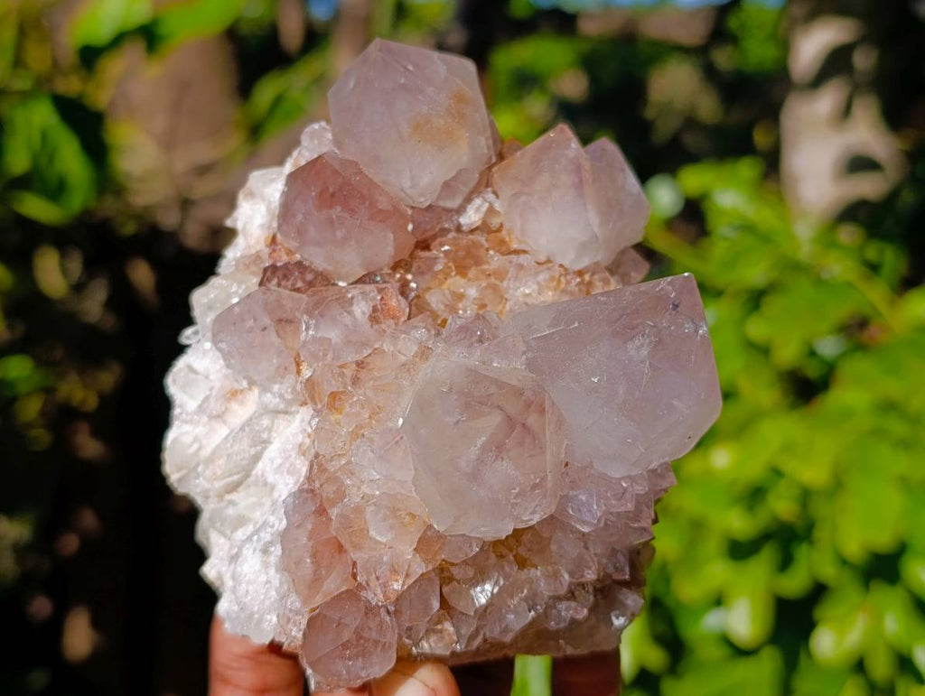 Natural Amethyst Spirit Quartz Clusters x 2 From Boekenhouthoek, South Africa - Toprock Gemstones and Minerals 