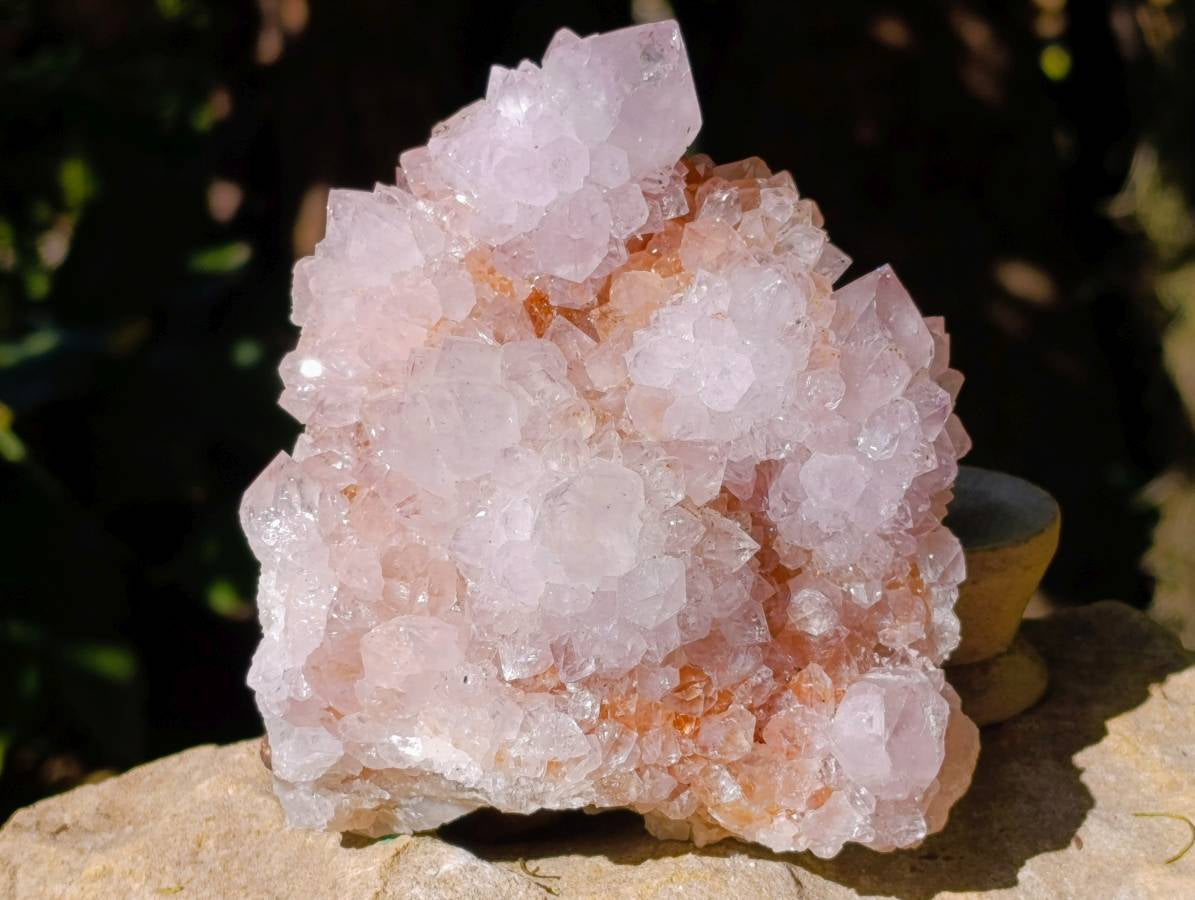 Natural Amethyst Spirit Quartz Clusters x 2 From Boekenhouthoek, South Africa - Toprock Gemstones and Minerals 