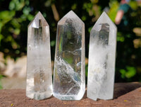 Polished Clear Quartz Crystals x 12 From Madagascar - Toprock Gemstones and Minerals 