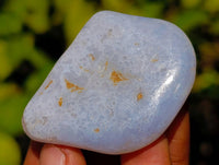 Polished Blue Lace Agate Tumbled Stones x 1.2 Kg Lot From Malawi - Toprock Gemstones and Minerals 