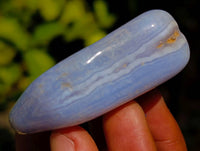 Polished Blue Lace Agate Tumbled Stones x 1.2 Kg Lot From Malawi - Toprock Gemstones and Minerals 