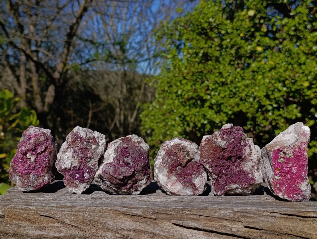 Natural Salrose Cobaltion Dolomite Specimens x 6 From Kakanda, Congo - Toprock Gemstones and Minerals 