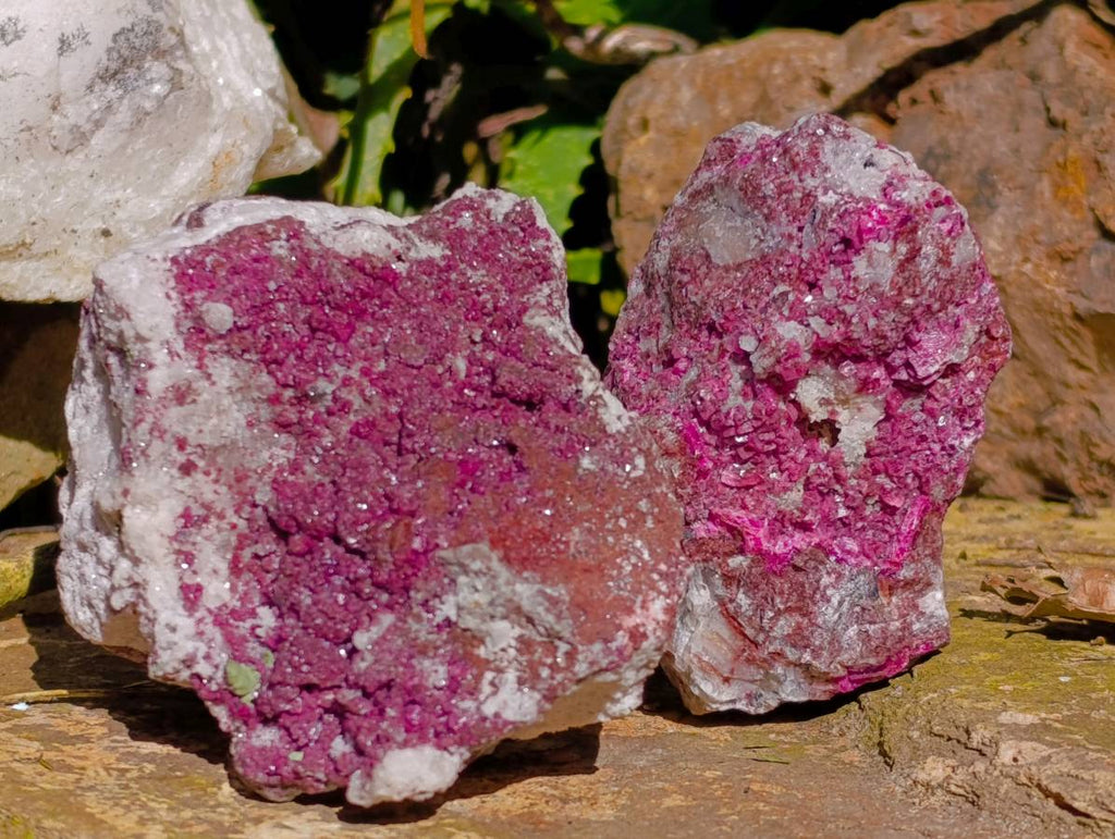 Natural Salrose Cobaltion Dolomite Specimens x 6 From Kakanda, Congo - Toprock Gemstones and Minerals 