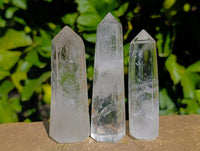 Polished Clear Quartz Crystals x 12 From Madagascar - Toprock Gemstones and Minerals 