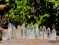 Polished Clear Quartz Crystals x 12 From Madagascar - Toprock Gemstones and Minerals 