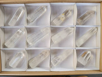 Polished Clear Quartz Crystals x 12 From Madagascar - Toprock Gemstones and Minerals 