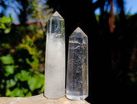 Polished Clear Quartz Crystals x 12 From Madagascar - Toprock Gemstones and Minerals 