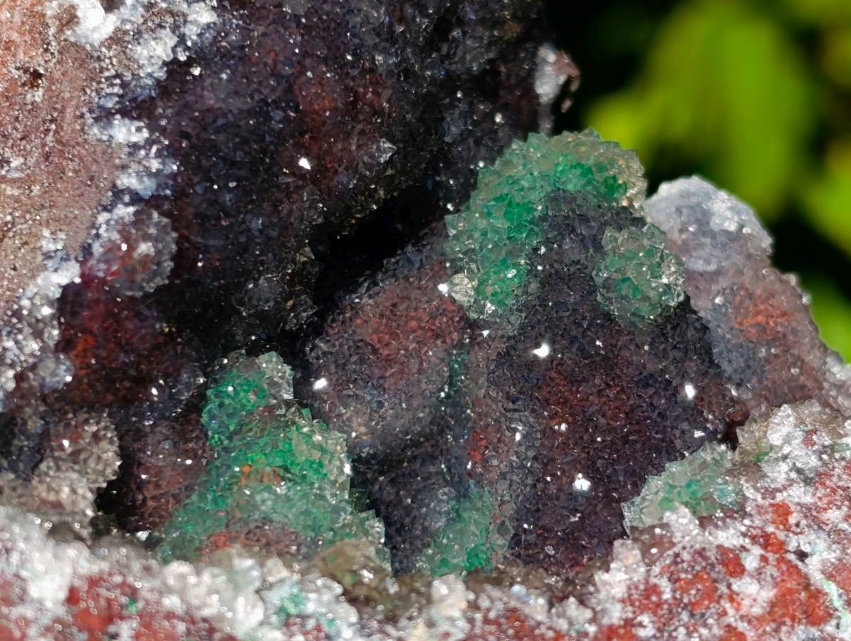 Natural Ball Malachite On Dolomite Matrix Specimens x 3 From Kambove, Congo - Toprock Gemstones and Minerals 