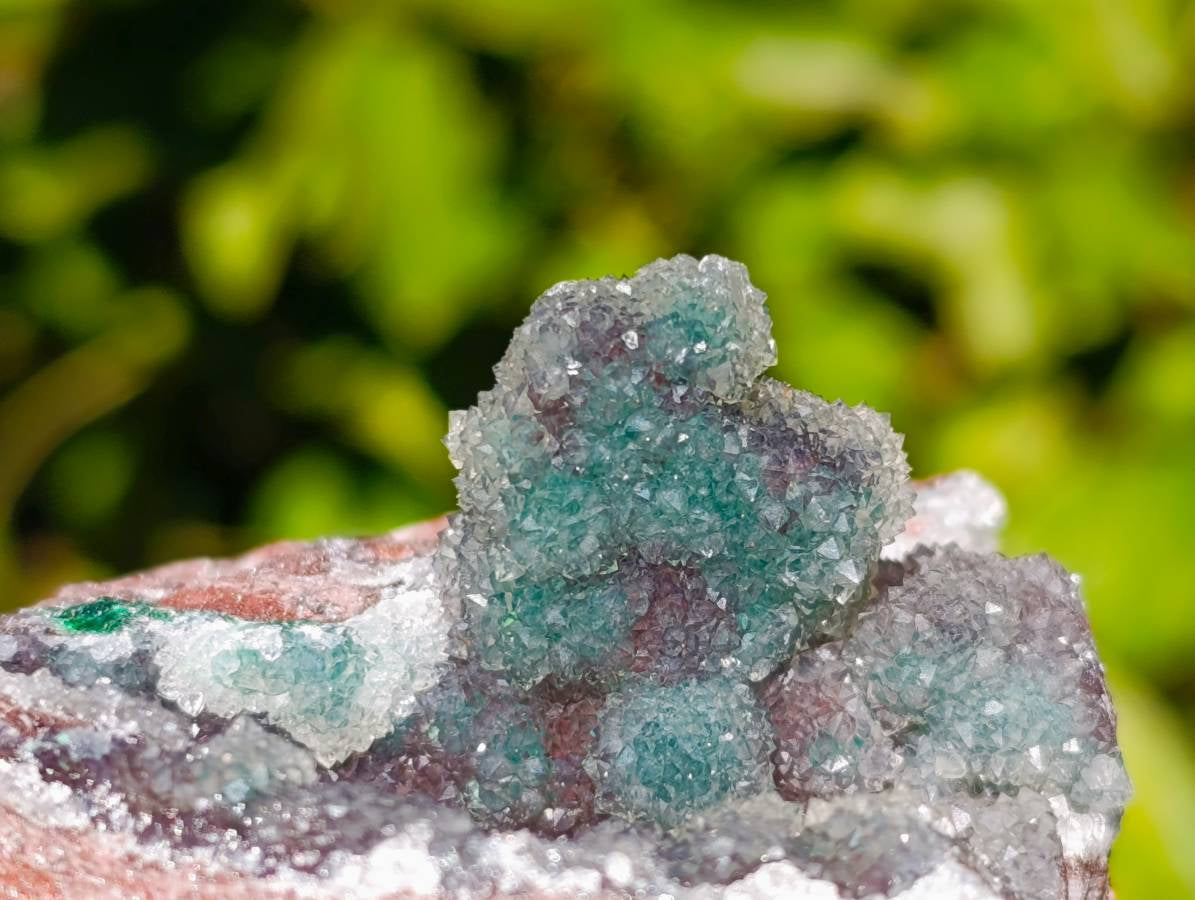 Natural Ball Malachite On Dolomite Matrix Specimens x 3 From Kambove, Congo - Toprock Gemstones and Minerals 