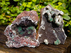 Natural Ball Malachite On Dolomite Matrix Specimens x 3 From Kambove, Congo - Toprock Gemstones and Minerals 