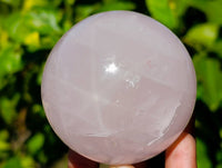 Polished Rose Quartz Spheres x 4 From Madagascar - Toprock Gemstones and Minerals 