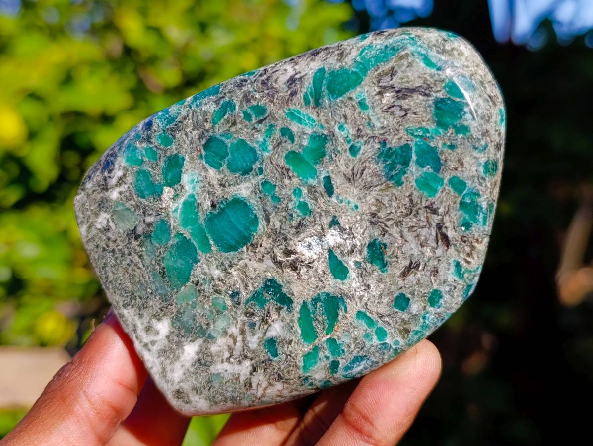 Polished Emerald Mica 'Mutokolite' Standing Free Forms x 3 From Mutoko, Zimbabwe - Toprock Gemstones and Minerals 