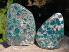 Polished Emerald Mica 'Mutokolite' Standing Free Forms x 3 From Mutoko, Zimbabwe - Toprock Gemstones and Minerals 