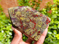 Polished Bastite Dragons Blood Stone Points x 2 From Tshipise, South Africa - Toprock Gemstones and Minerals 