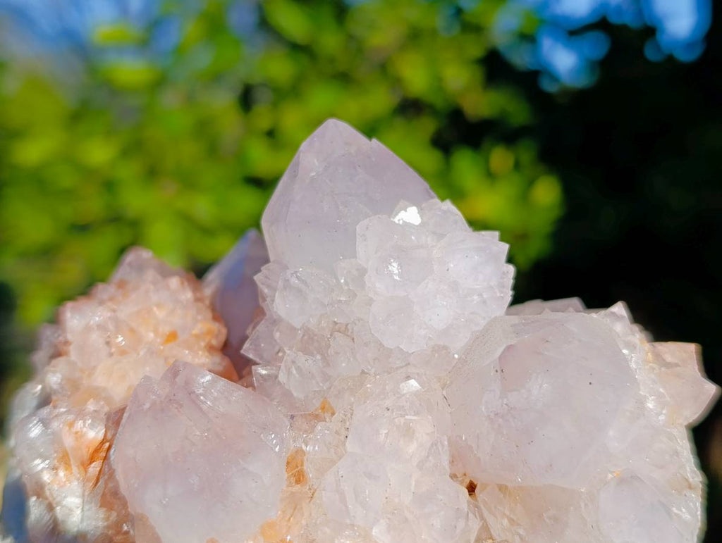 Natural Amethyst Spirit Quartz Clusters x 2 From Boekenhouthoek, South Africa - Toprock Gemstones and Minerals 