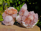 Natural Amethyst Spirit Quartz Clusters x 2 From Boekenhouthoek, South Africa - Toprock Gemstones and Minerals 