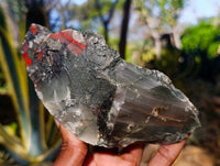 Natural Cobbed Bloodstone Specimens x 4 From Swaziland - Toprock Gemstones and Minerals 
