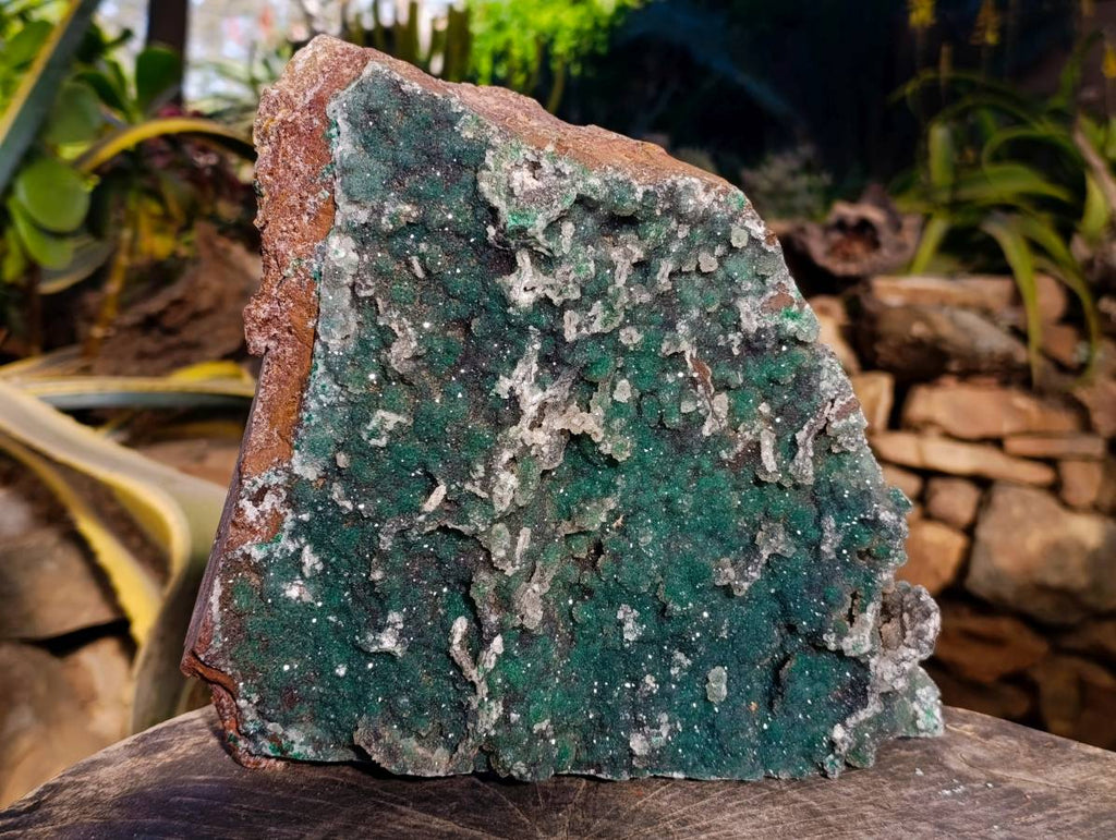 Natural Ball Malachite On Dolomite Matrix Specimen x 1 From Kambove, Congo - Toprock Gemstones and Minerals 