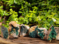 Natural Crystalline Malachite Specimens x 6 From Tenke Fungurume, Congo - Toprock Gemstones and Minerals 