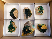 Natural Crystalline Malachite Specimens x 6 From Tenke Fungurume, Congo - Toprock Gemstones and Minerals 