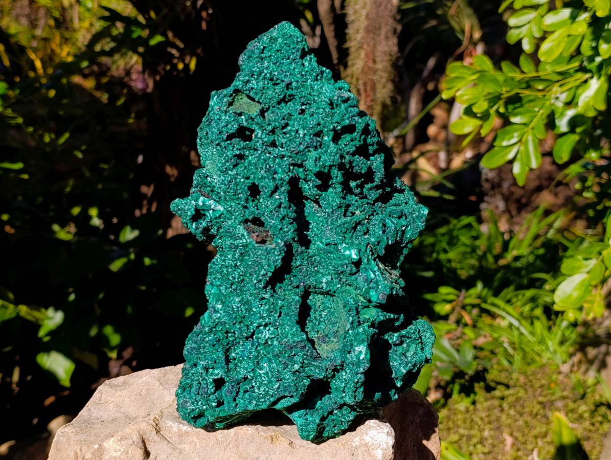 Natural Silky Malachite Specimens x 1 From Kasompe, Congo - Toprock Gemstones and Minerals 