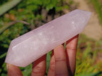 Polished Double Terminated Rose Quartz Points x 6 Madagascar - Toprock Gemstones and Minerals 
