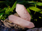 Polished Double Terminated Rose Quartz Points x 6 Madagascar - Toprock Gemstones and Minerals 