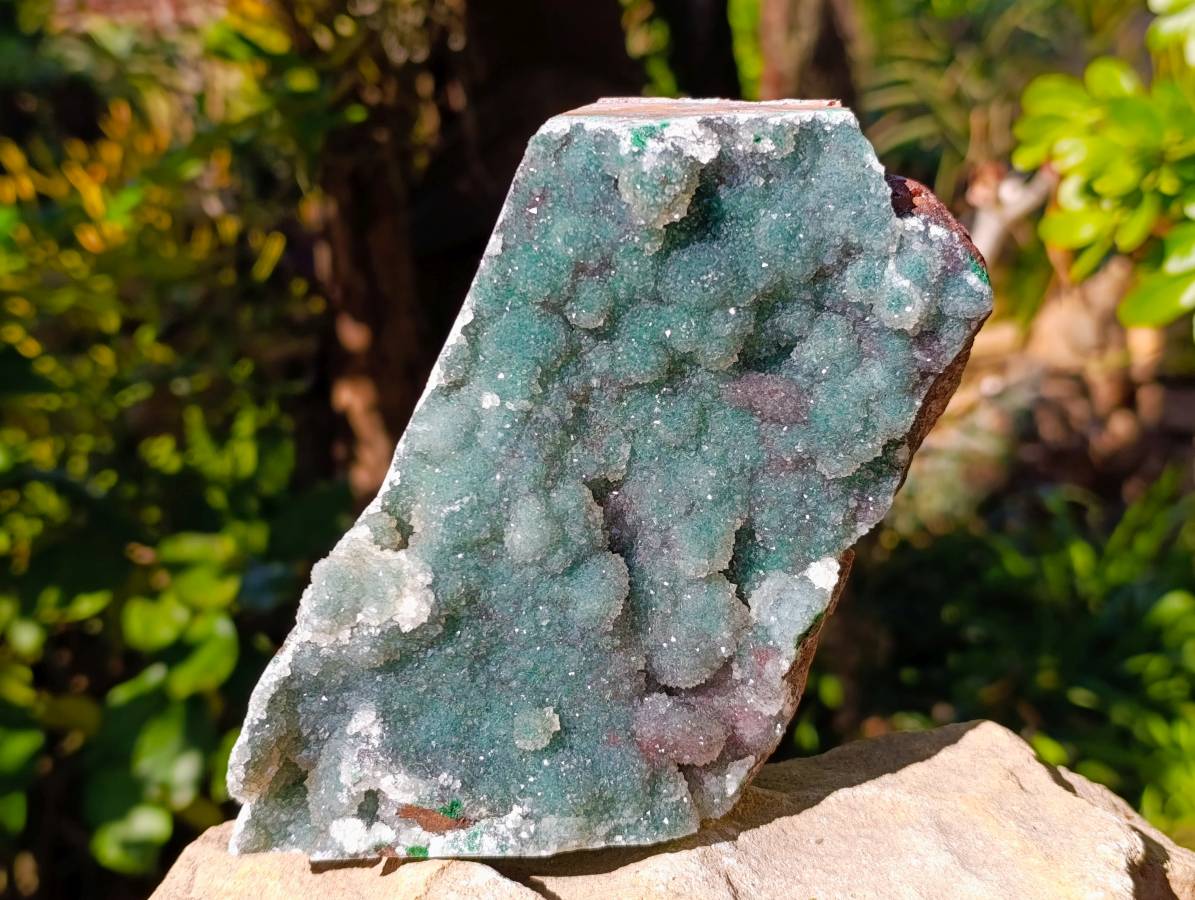 Natural Ball Malachite On Dolomite Matrix Specimens x 2 From Kambove, Congo - Toprock Gemstones and Minerals 