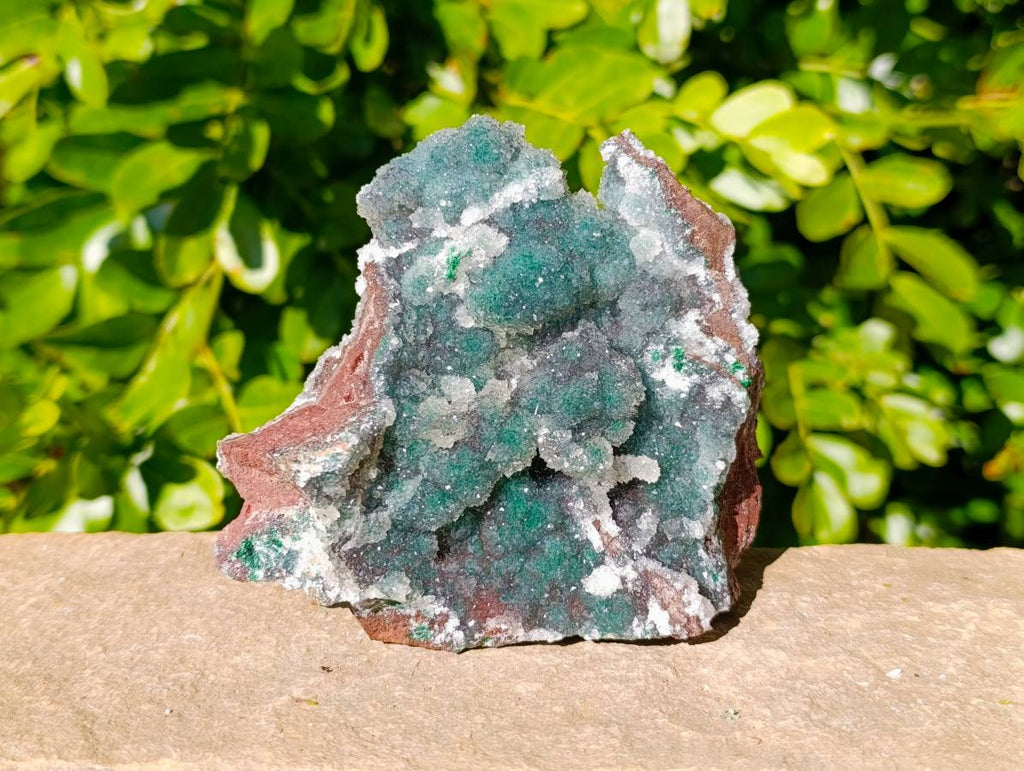 Natural Ball Malachite On Dolomite Matrix Specimens x 2 From Kambove, Congo - Toprock Gemstones and Minerals 