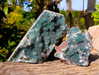 Natural Ball Malachite On Dolomite Matrix Specimens x 2 From Kambove, Congo
